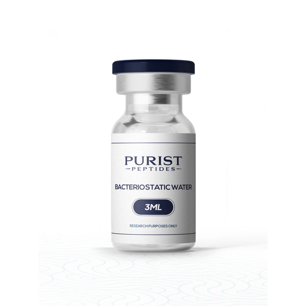 Purist Peptides Bacteriostatic Water 3ml vial - sterile diluent for peptide reconstitution