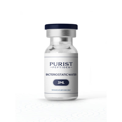 Purist Peptides Bacteriostatic Water 3ml vial - sterile diluent for peptide reconstitution