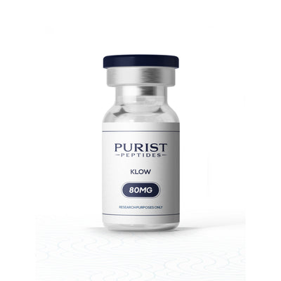 Purist Peptides KLOW vial - recovery and skin-repair peptide stack (GHK-Cu, BPC-157, TB-500, KPV)