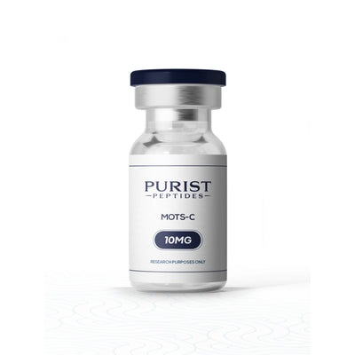 Purist Peptides MOTS-C 10mg vial - energy, metabolism, endurance and longevity research peptide